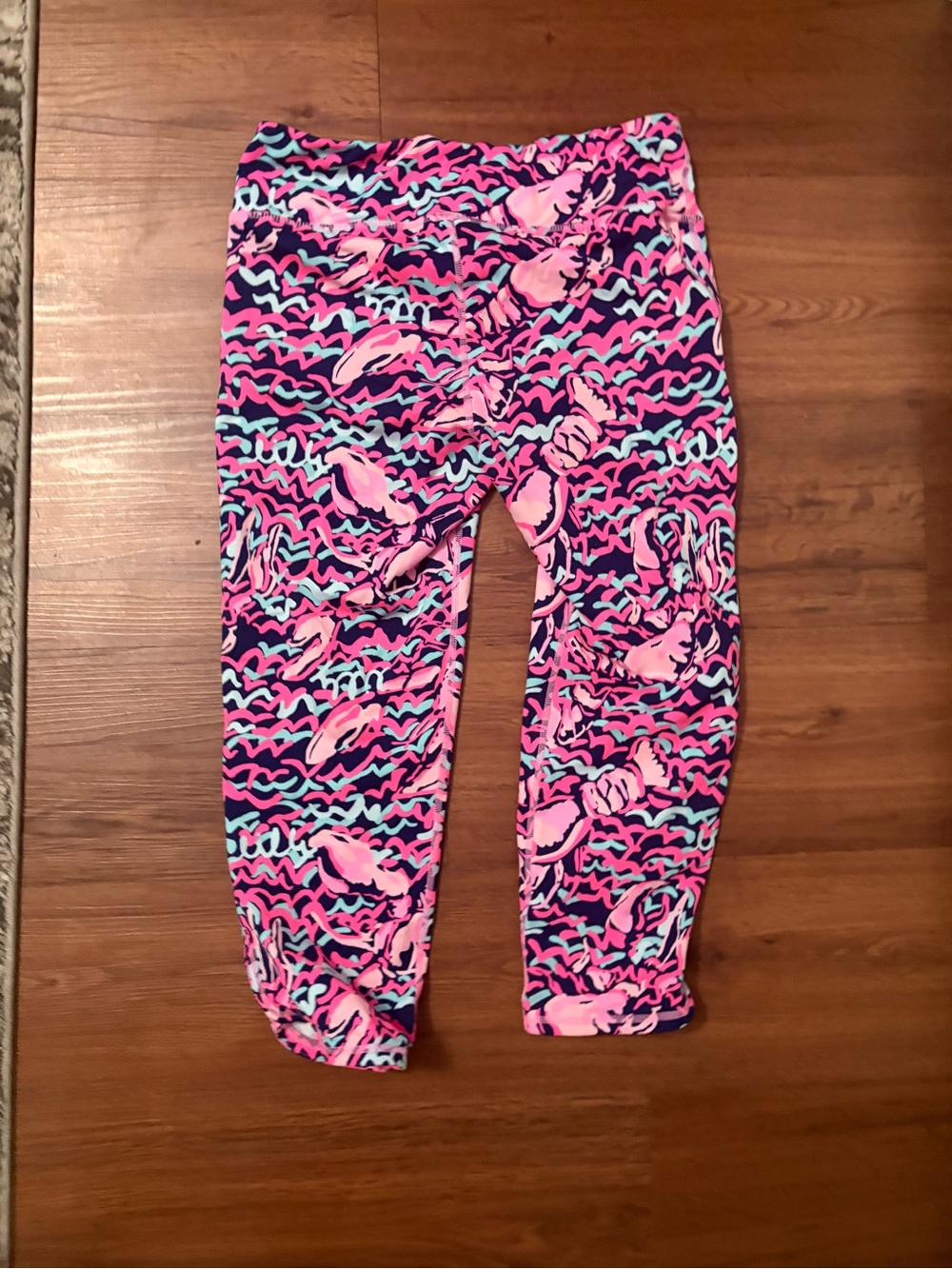 Lilly Pulitzer Pink Multi-Color Printed Girls' Leggings - Picture 2 of 3